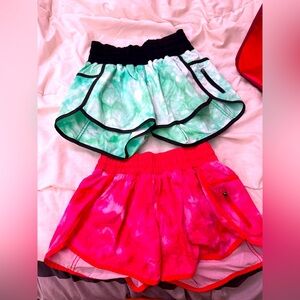 Lululemon bundle !! 2 speed up? shorts size 4 lined